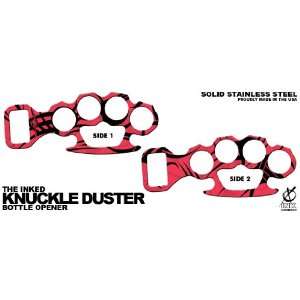  The Inked Knuckle Duster Bottle Opener: Tribal: Hot Pink 