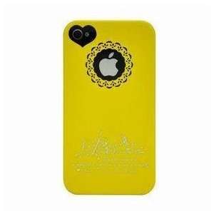  Korean Heart Style iPhone 4S/4 Case/Cover/Protector(Yellow 