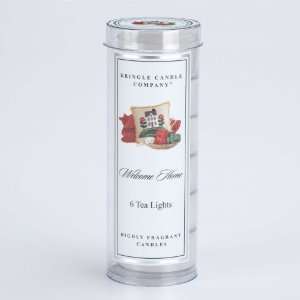 KRINGLE CANDLE Yankee 6 Piece Tea Light Tube WELCOME HOME