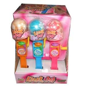 Kidsmania Krank Pop Action Lollipops 12 Count  Grocery 