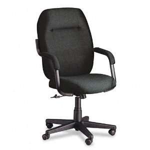   High Back Swivel/Tilt Chair, Asphalt Black Fabric: Office Products
