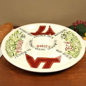  Virginia Tech Hokies Ceramic Veggie Tray Sports 