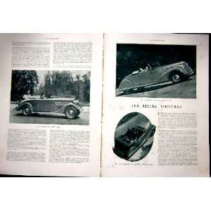  Automobile Motor Car Renault Citroen French Print 1936 