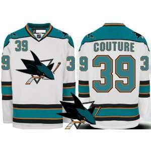   Couture AWAY White Hockey Jersey (ALL are Sewn On)