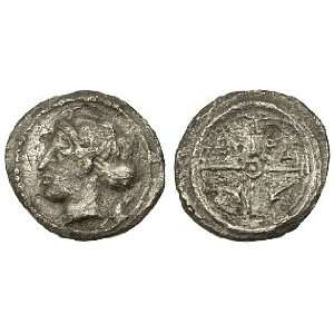  Syracuse, Sicily, c. 405   395 B.C.; Silver Hemilitron 