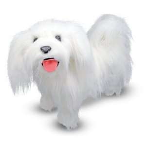  Plush Maltese Dog Toy by Melissa & Doug Toys & Games