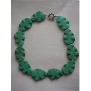  Handmade Green Turquoise Necklace Arts, Crafts & Sewing
