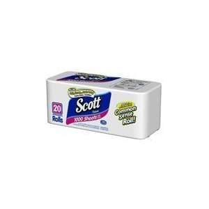  Scott Toilet Paper, 1000 One Ply Tissues   20 Rolls 