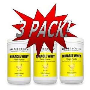 Mercola Miracle Whey Banana Protein Powder 3 Pack Health 