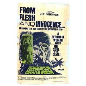  Frankenstein Created Woman Original Movie Poster, 27 x 41 