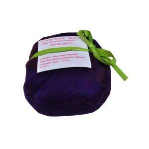  Handmade Felted Soap in Plum Spice