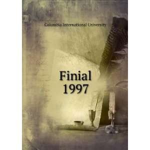  Finial. 1997 Columbia International University Books