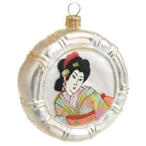 Ornaments To Remember Geisha (Gazing Eyes) Hand Blown Glass Ornament 