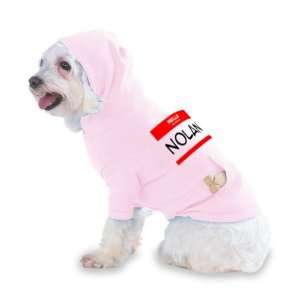 HELLO my name is NOLAN Hooded (Hoody) T Shirt with pocket for your Dog 