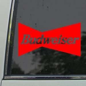  Budweiser Red Decal Vintage Car Truck Window Red Sticker 