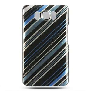   Only) (Black & Blue Stripes) for HTC HD2 Cell Phones & Accessories