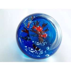  Murano Design Hand Blown Goldfish in Seaworld art Glass 