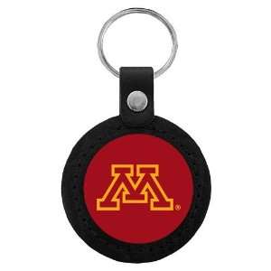   Golden Gophers NCAA Classic Logo Leather Key Tag: Sports & Outdoors