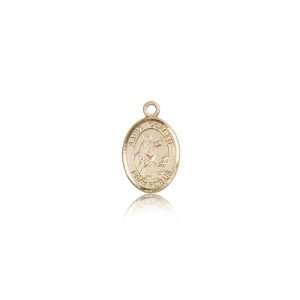   Jewelry Gift 14K Solid Yellow Gold St. Colette Medal 1/2 X 1/4 Inch