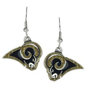   National Football League St. Louis Rams Dangle Earrings: Jewelry