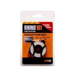  Rhino Label white nylon tape 3/4 x 11.5