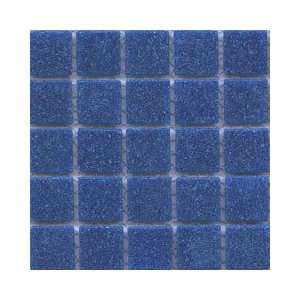   Classic Deep Blue 0.75 x 0.75 Glass Mosaic Tiles