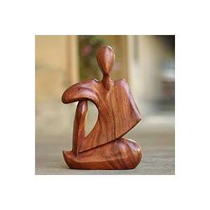  NOVICA Wood sculpture, Abstract Relax