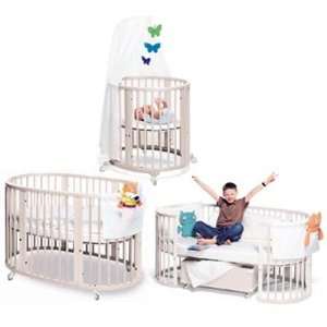   System III   Mini Bassinet, Crib, and Junior Bed Set (White)   ON SALE