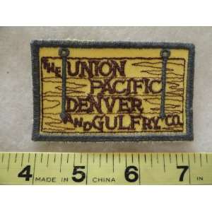  The Union Pacific Denver and Gulfry Co. Railroad Patch 