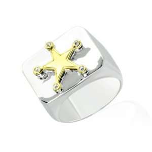    Otazu Sterling Silver Collection Star Ring Size 9 Jewelry