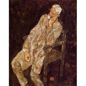  Hand Made Oil Reproduction   Egon Schiele   32 x 40 inches 
