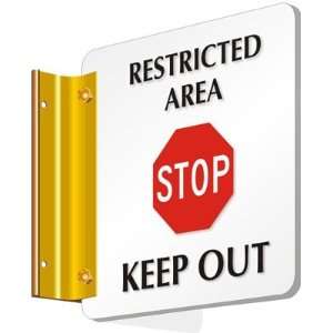   Keep Out (with Stop Sign Symbol) Spot a Sign, 6 x 6 Office Products
