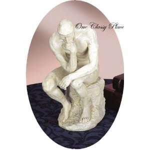  Thinker Ivory Statue 12H: Home & Kitchen