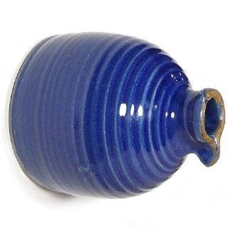   Bird Seed Feeder   Handthrown Stoneware Pottery, Royal Blue: Home
