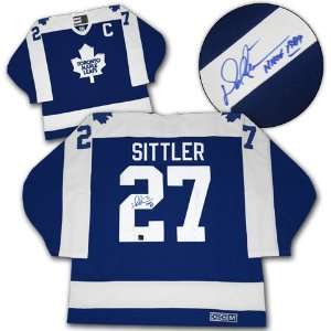   SITTLER Maple Leafs SIGNED Vintage Hockey Jersey Sports Collectibles