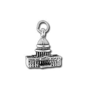 US Capital Building 3D Sterling Silver Charm