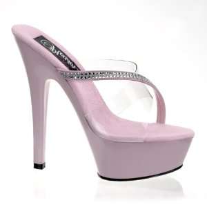  Kiss 203, 6 Stiletto Heel Platform Slide Shoes with 