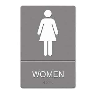  Women ADA Sign   Women Restroom Symbol w/Tactile Graphic 