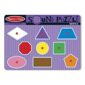  Melissa & Doug Shapes Sound Puzzle: Toys & Games
