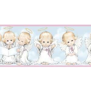  Pink Cute Angels I Wallpaper Border Baby