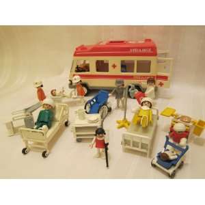  Playmobil Hospital Set with Ambulance: Toys & Games