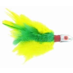  T&M Jigs 2oz Trolling Feather  Yellow/ Green #TF2YG 