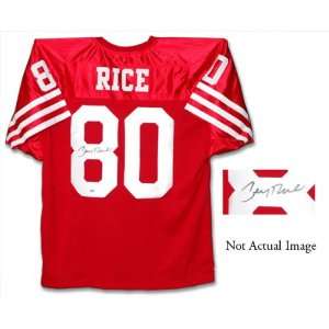  Rice San Francisco 49ers Autographed Custom Jersey: Sports & Outdoors