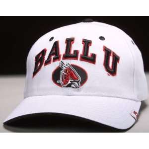    Ball State Cardinals BALL U White Sport Hat