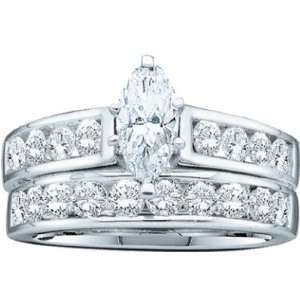   Marquise Cut Diamond Wedding Engagement Bridal Ring Set: Rodeo Jewels
