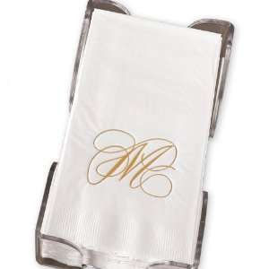   Stationery   Gold Flourish Guest Towels with Holder