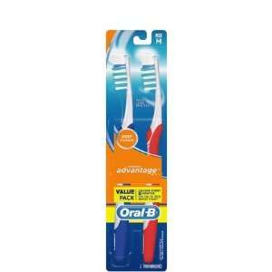  Oral B Advantage Plus Toothbrush, Medium Twin ct (Quantity 