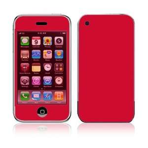  Apple iPhone 3G Decal Vinyl Sticker Skin   Simply Red 