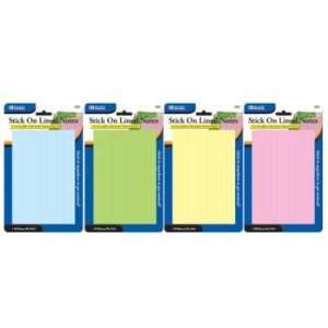  BAZIC 70 Ct. 3 X 5 Lined Stick On Notes Case Pack 144 
