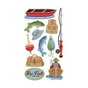   Sticko Classic Stickers Vellum Fishing; 6 Items/Order: Home & Kitchen